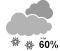 Chance of flurries (60%)