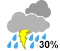 Chance of showers (30%)